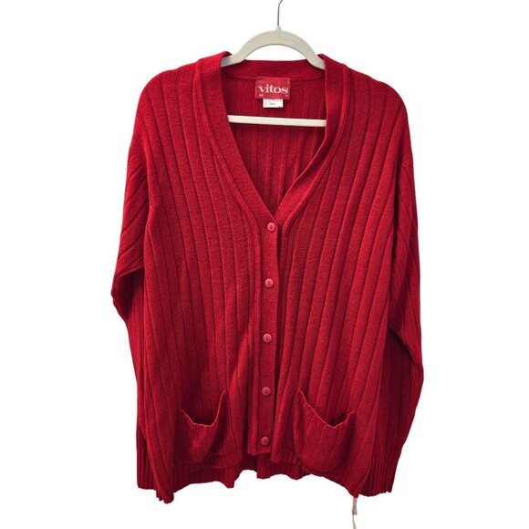 Vitos Sweaters - NWT Vitos Ribbed Cardigan Sweater Size 40/US Large